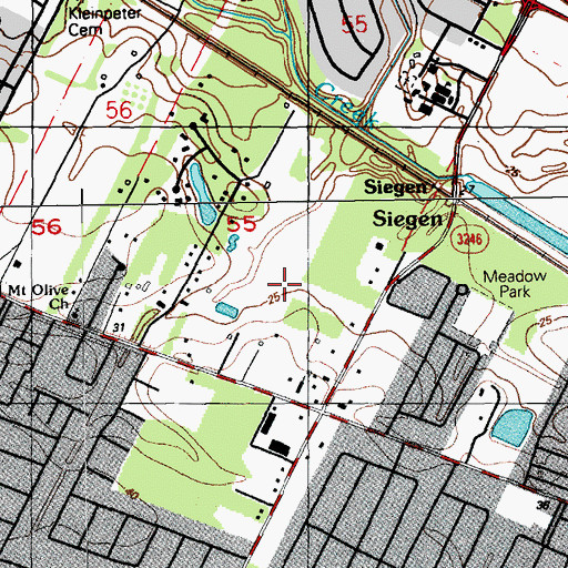 Topographic Map of The Haven at Windermere Adult Care Facility, LA
