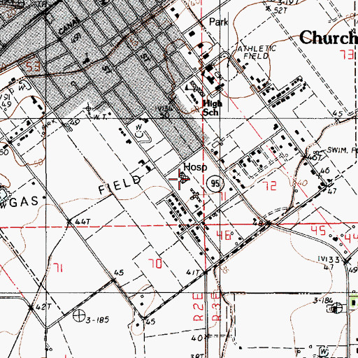 Topographic Map of Acadia Parish Community Clinic, LA