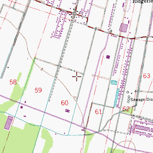 Topographic Map of Lafourche Parish Health Unit Thibodaux Office, LA