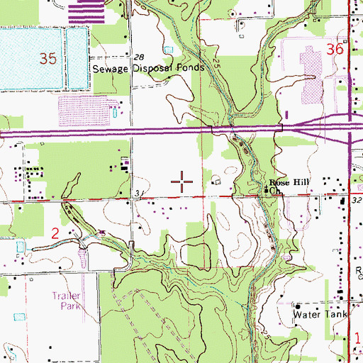 Topographic Map of Tangipahoa Parish Health Unit, LA