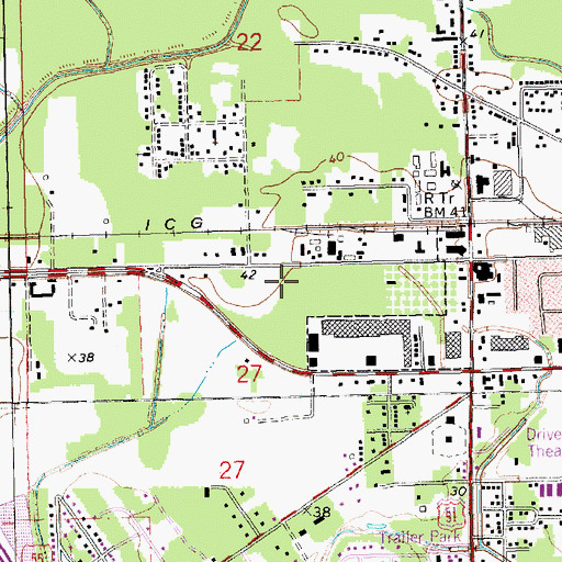 Topographic Map of Hammond Addictive Disorders Clinic, LA