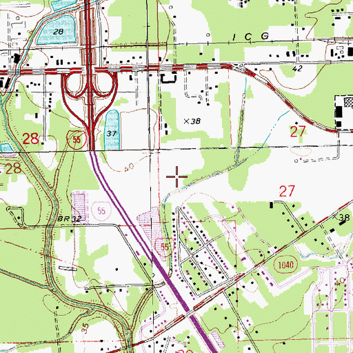 Topographic Map of Rosenblum Mental Health Services Center Adult Services, LA