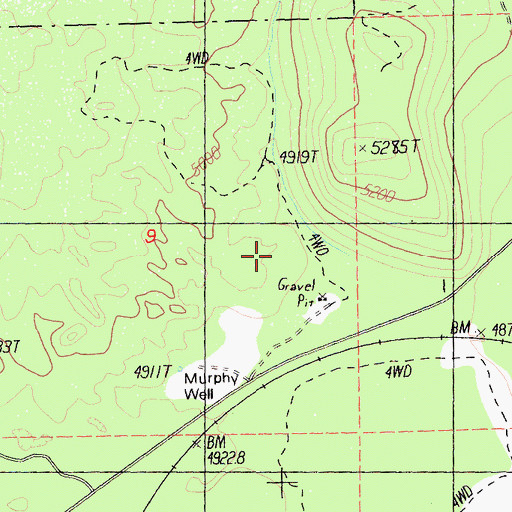 Topographic Map of First Creek, CA