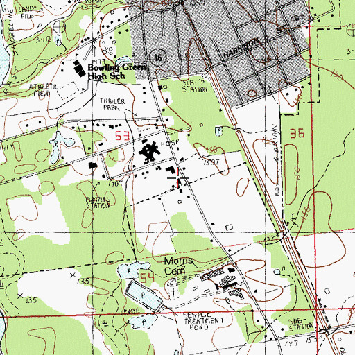 Topographic Map of Washington Parish Activity Center, LA
