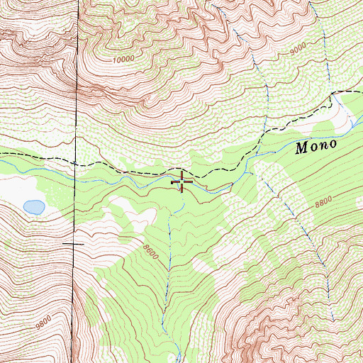 Topographic Map of First Recess, CA