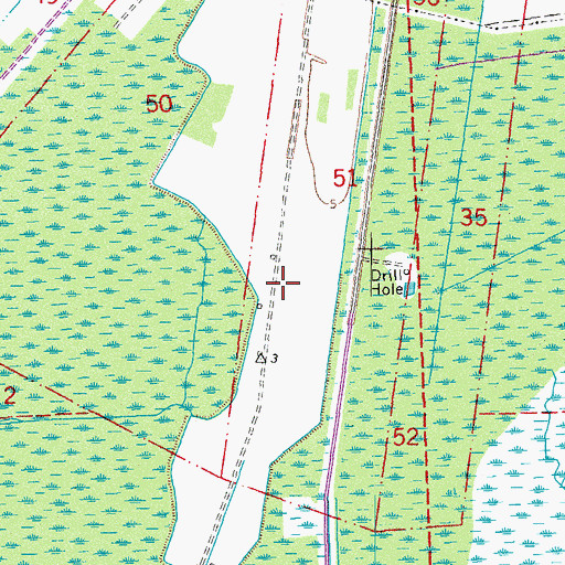 Topographic Map of The Atchafalaya at Idlewild Golf Course, LA