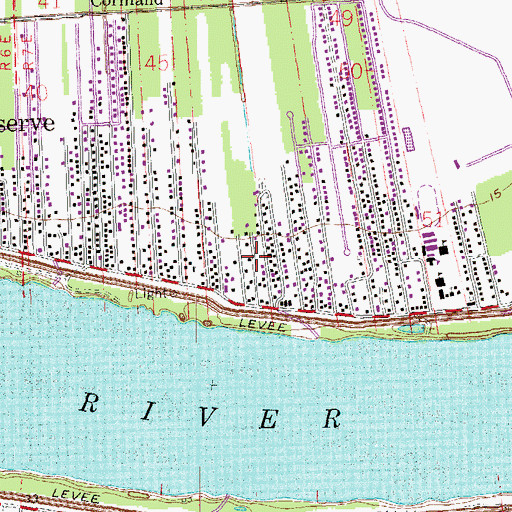 Topographic Map of Bethlehem Baptist Church, LA