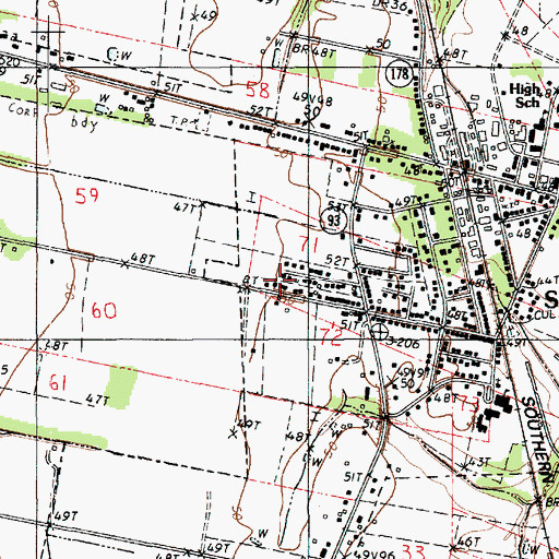 Topographic Map of Bethlehem Baptist Church, LA
