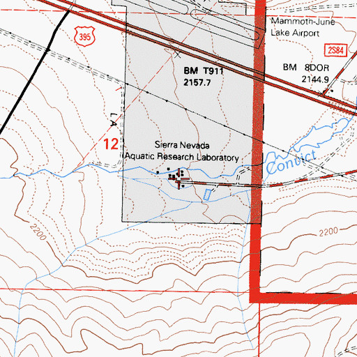 Topographic Map of Fish and Game Experimental Station, CA