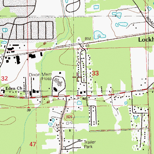 Topographic Map of Bible Missionary Church, LA