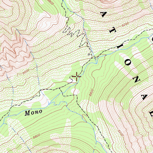Topographic Map of Fish Camp, CA