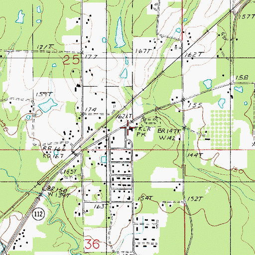 Topographic Map of Calvary Baptist Church, LA