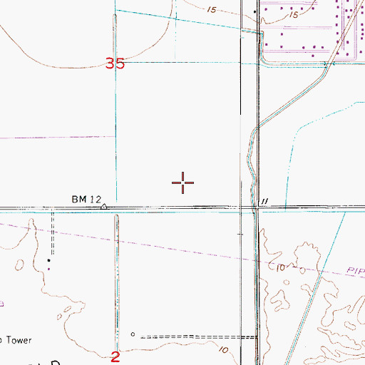 Topographic Map of Calvary Baptist Church, LA
