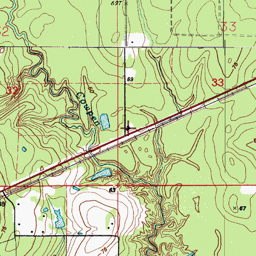 Topographic Map of Calvary Pentecostal Church, LA