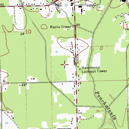 Topographic Map of Calvary Pentecostal Church, LA