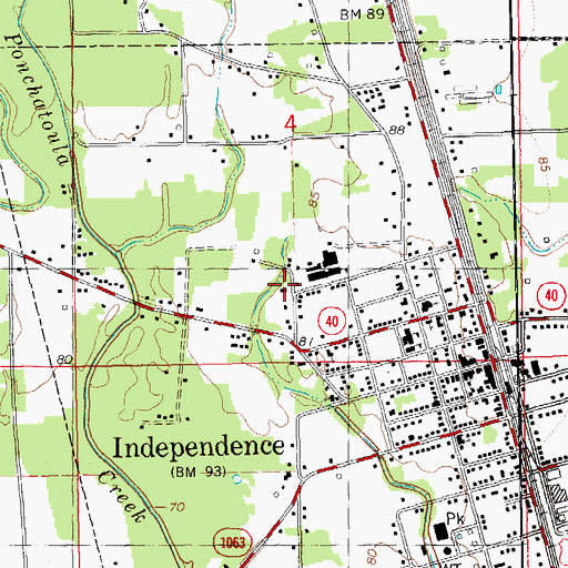 Topographic Map of Christ Anointed Ministries, LA