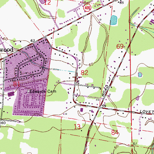 Topographic Map of Christ Central Church, LA