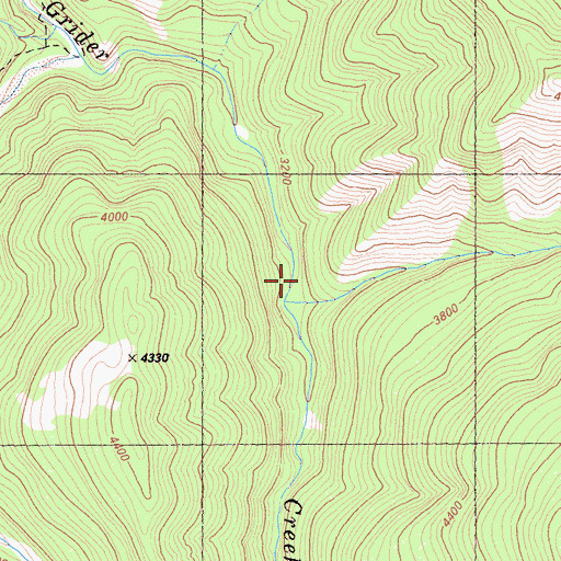 Topographic Map of Fish Creek, CA