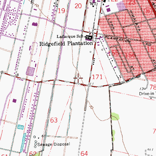 Topographic Map of Christ the Redeemer Catholic Church, LA