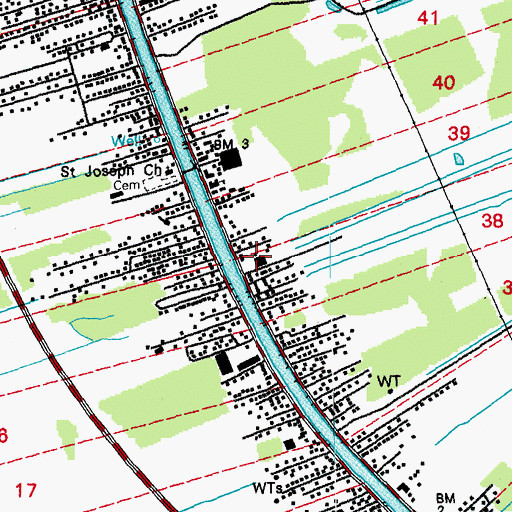 Topographic Map of Christian Family Center, LA