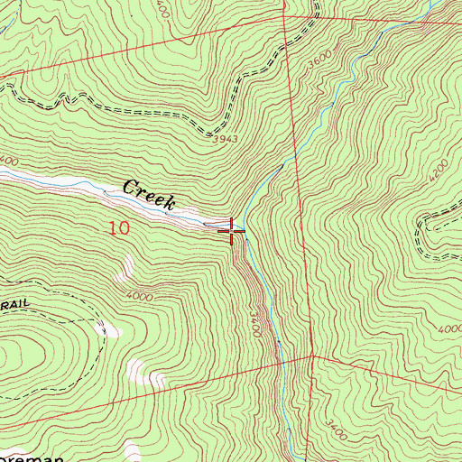 Topographic Map of Fish Creek, CA