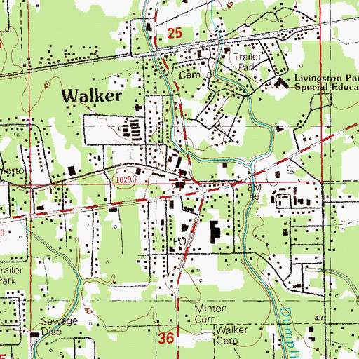 Topographic Map of Christian Freedom Center, LA