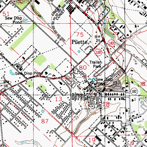 Topographic Map of Christian Life Center, LA