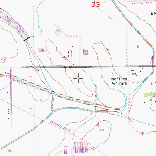 Topographic Map of Christian World Ministries, LA