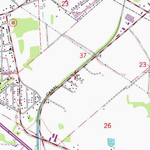 Topographic Map of Church of the Nazarene, LA