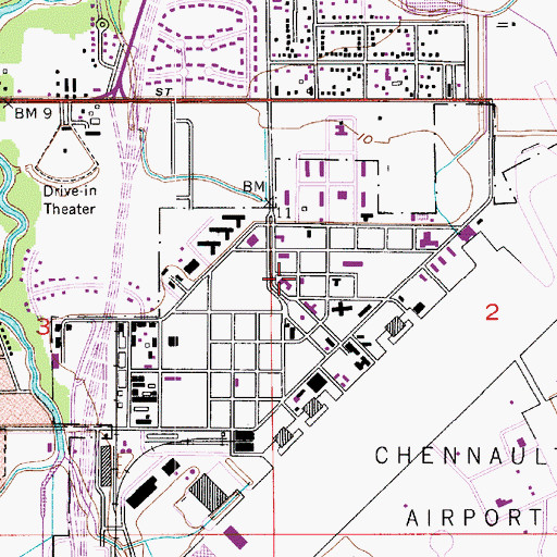 Topographic Map of Church of the New Beginnings, LA