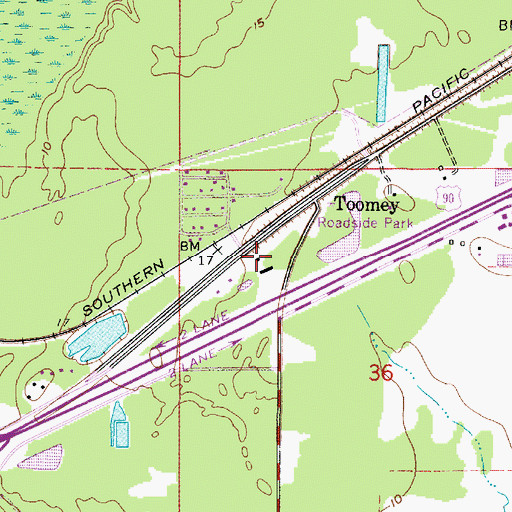 Topographic Map of City of Refuge Church, LA