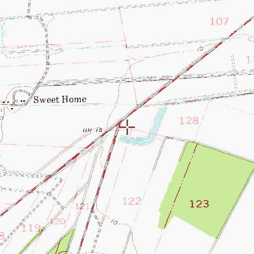 Topographic Map of Community Worship Center, LA