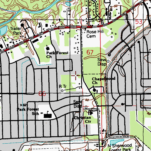 Topographic Map of Comunidad Misioners Natanael Iglesia, LA
