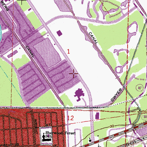 Topographic Map of Corner Stone United Methodist Church, LA