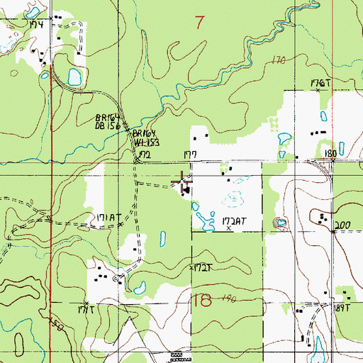 Topographic Map of Diamond Baptist Church, LA
