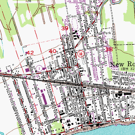 Topographic Map of Disciples of Christ Worship Center, LA