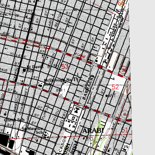 Topographic Map of Eagles Wing Ministry, LA