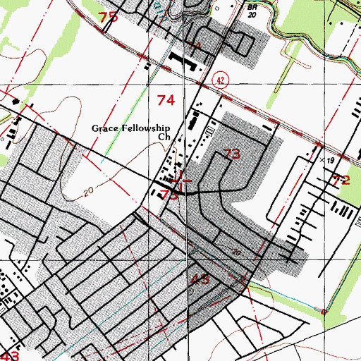 Topographic Map of El Aposento Alto Iglesia, LA