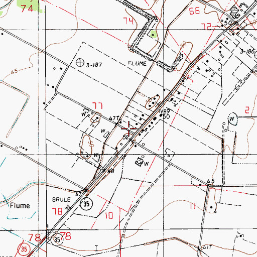 Topographic Map of Faith Christian Fellowship Church, LA