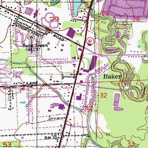 Topographic Map of Faith Healing and Deliverance Church, LA