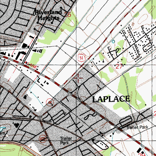 Topographic Map of Faith Healing and Deliverance Church, LA