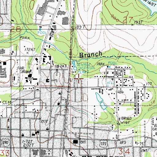 Topographic Map of Faith Mission House of Prayer, LA