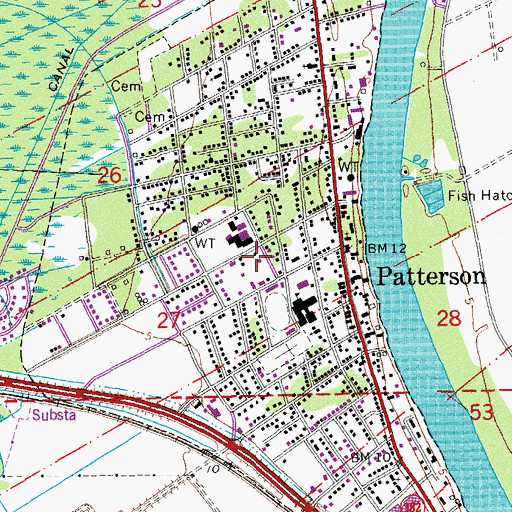 Topographic Map of Church of God of Prophecy, LA