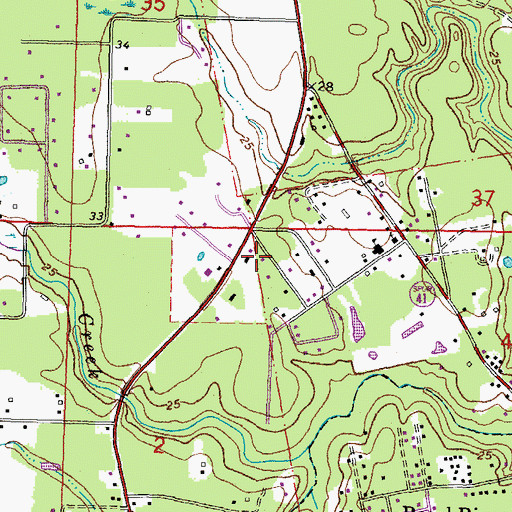 Topographic Map of Church of God of Prophecy, LA
