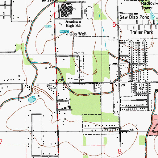 Topographic Map of Church of Scientology, LA