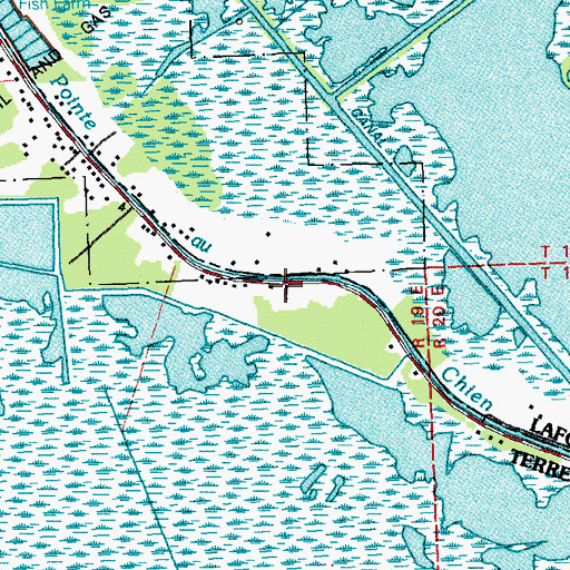Topographic Map of Father's House Church, LA