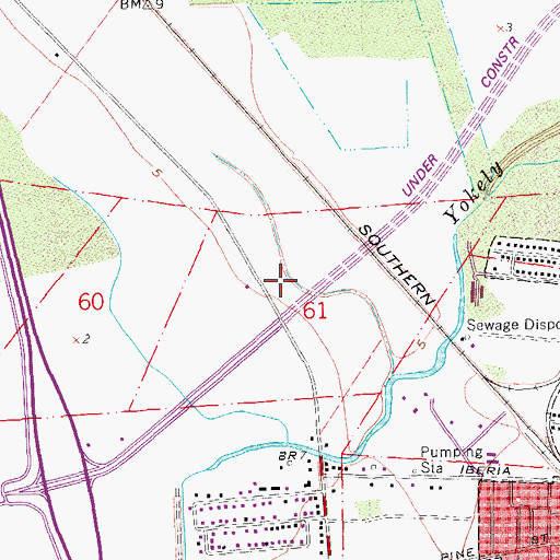 Topographic Map of Fellowship Crossing Place Church, LA