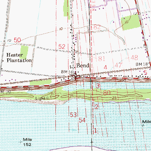 Topographic Map of Greater Evergreen Baptist Church, LA