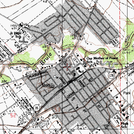 Topographic Map of Greater Love Church of God, LA