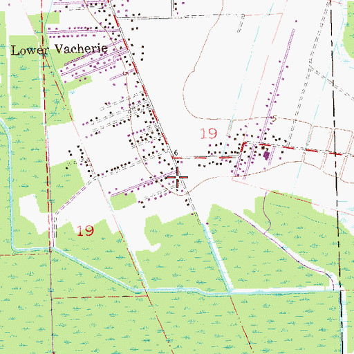 Topographic Map of Greater Second Baptist Church, LA